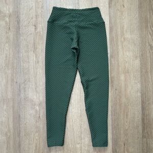 Booty by Brabants Croco Skin Leggings, Full Length, One Size, Evergreen